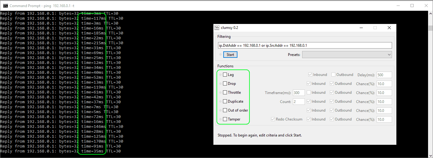 Easy WAN Emulation with Clumsy